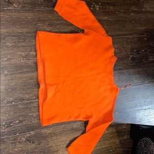 Orange sweater